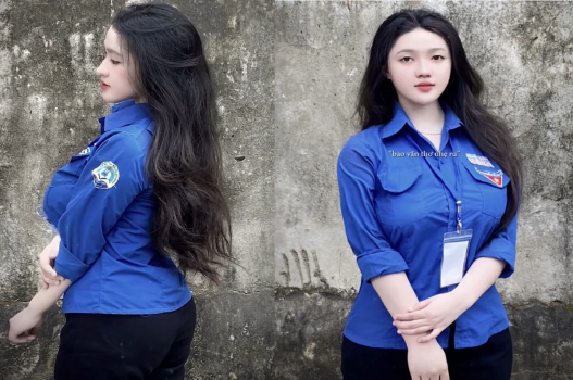 Nét quyến rũ của cô sinh viên tình nguyện với vẻ đẹp mê hoặc